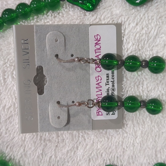 Necklace and earring set. Sterling silver. New and never worn. - Picture 2 of 4